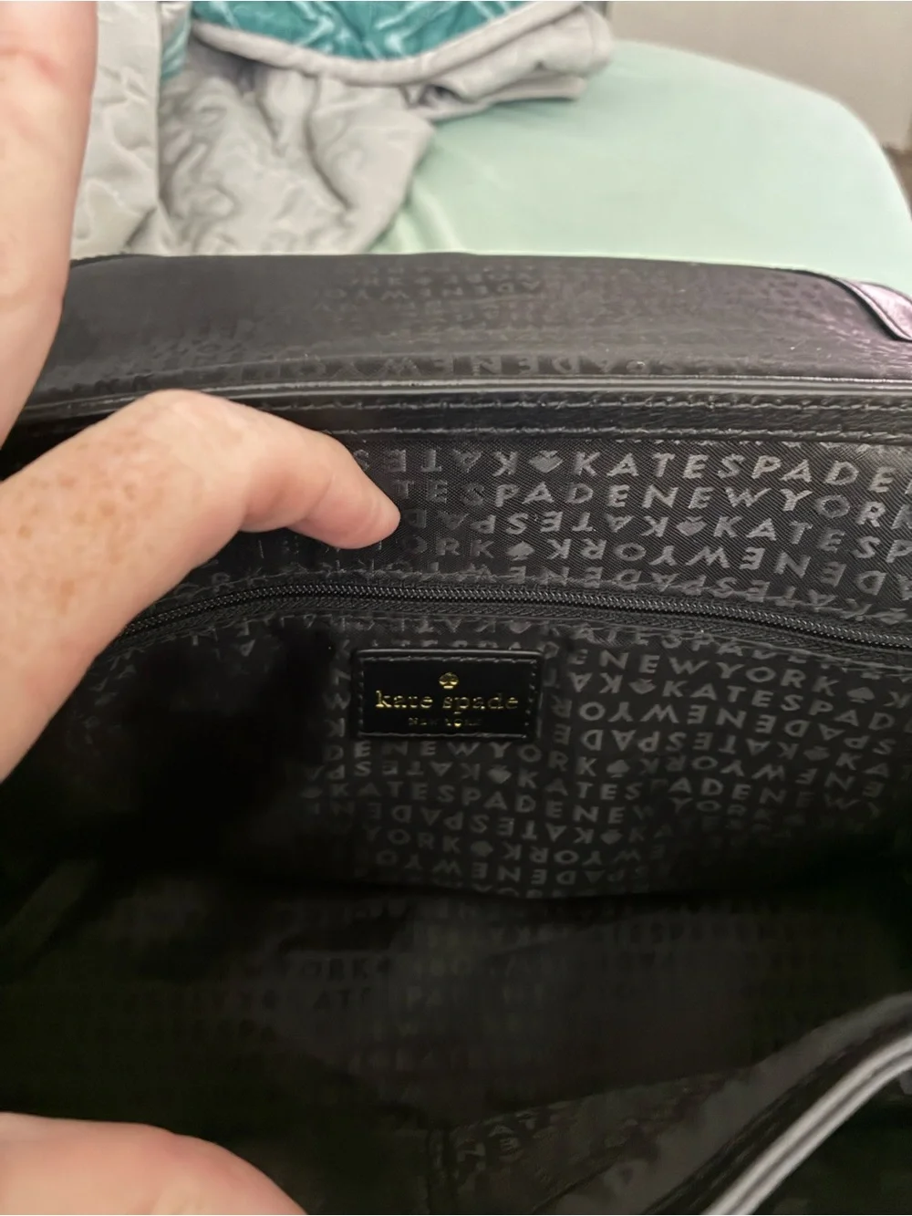 Kate Spade Palermo Black Leather Satchel with Gold Accents New With Tags